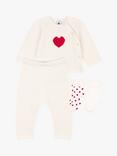 Petit Bateau Newborn Knitted Gift Set, Natural