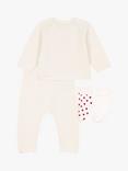 Petit Bateau Newborn Knitted Gift Set, Natural