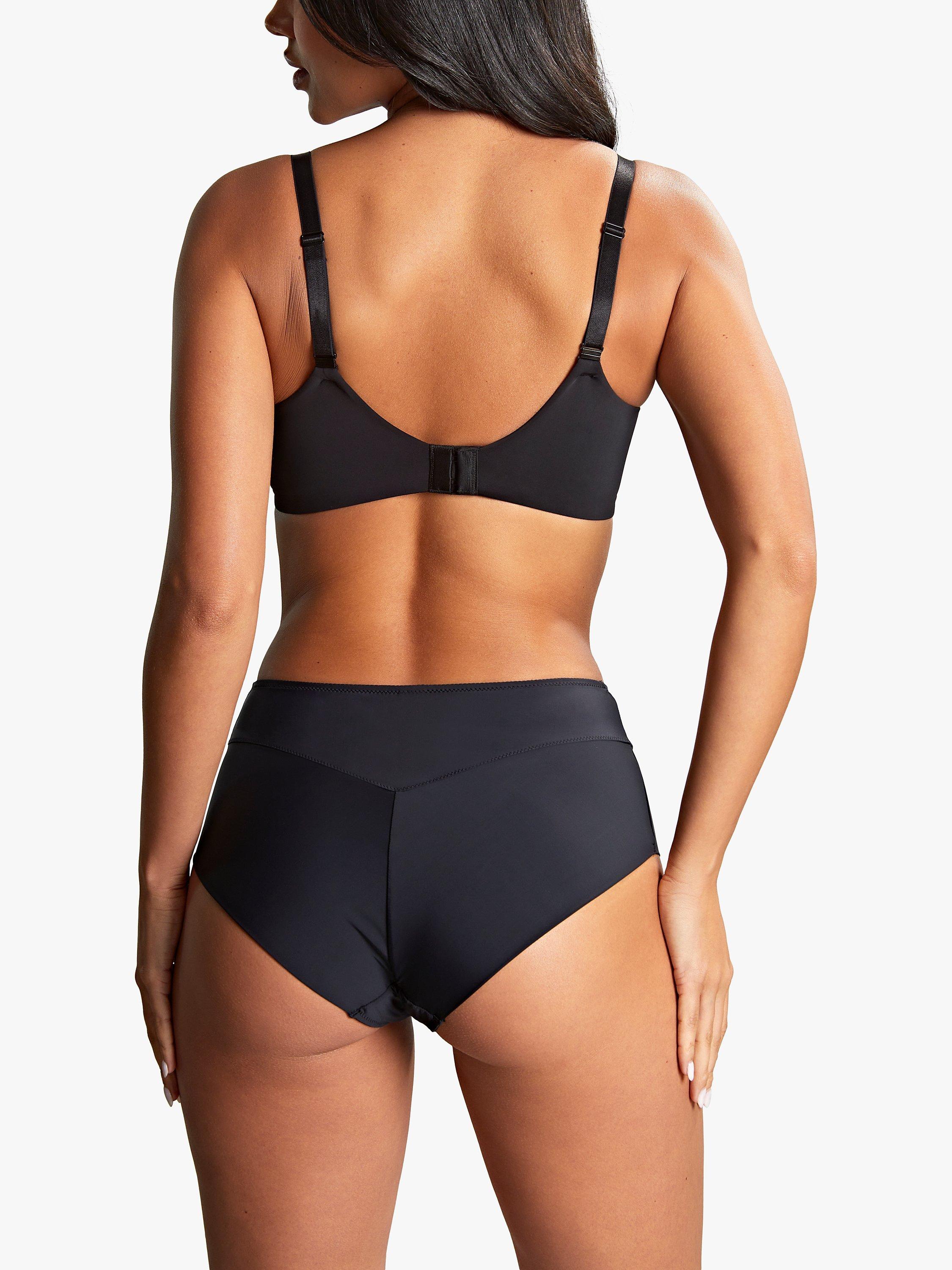 Product image 2 of 8, which shows Panache 365 Underwired Plunge T-Shirt Bra, Black, 28DD