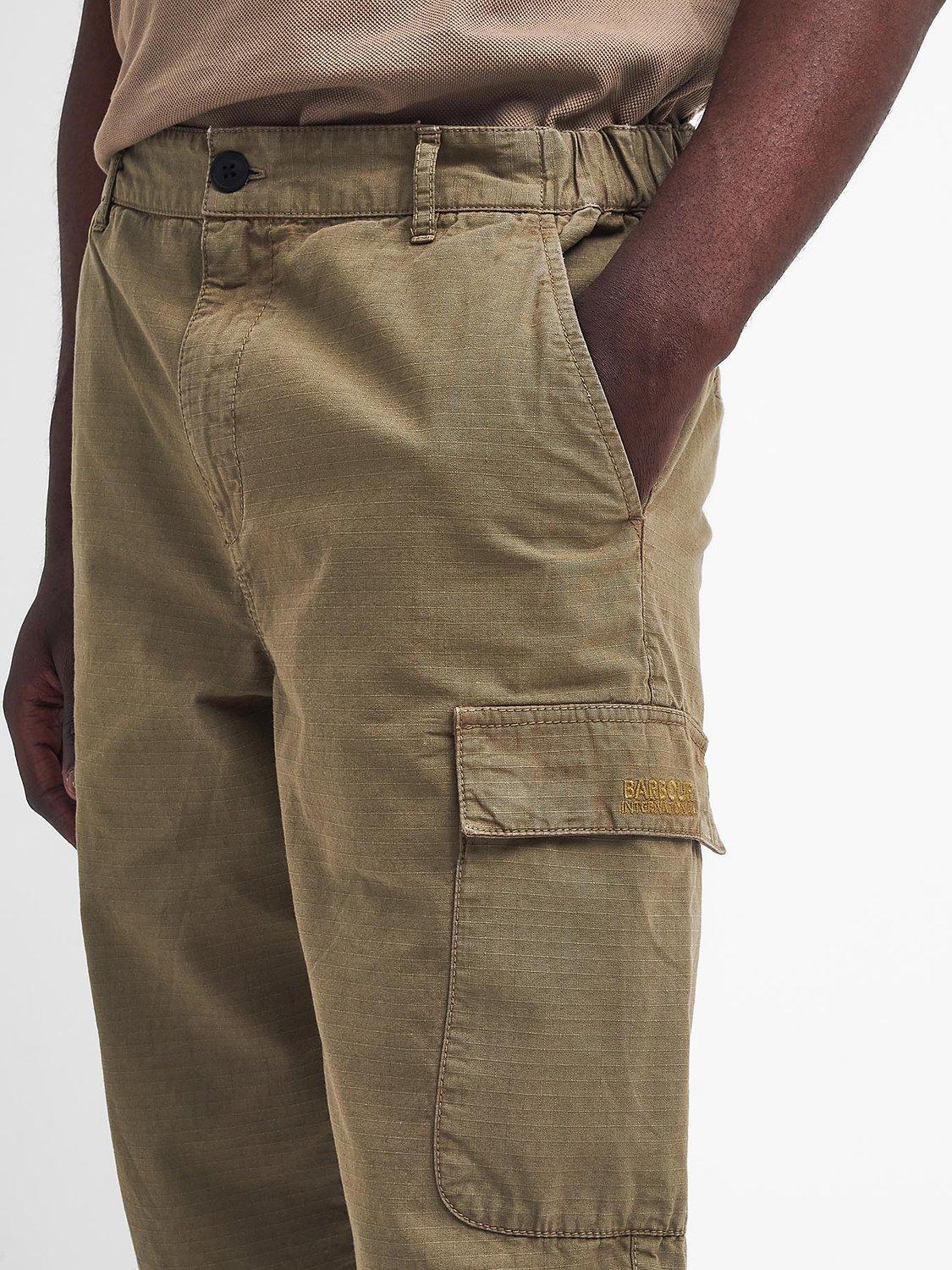 Product image 5 of 6, which shows Barbour Ripstop Cargos, Bleached Olive, 30R