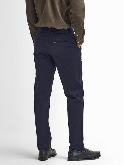 Barbour Sueded Sateen Tailored Trousers, Navy - view 2, Navy