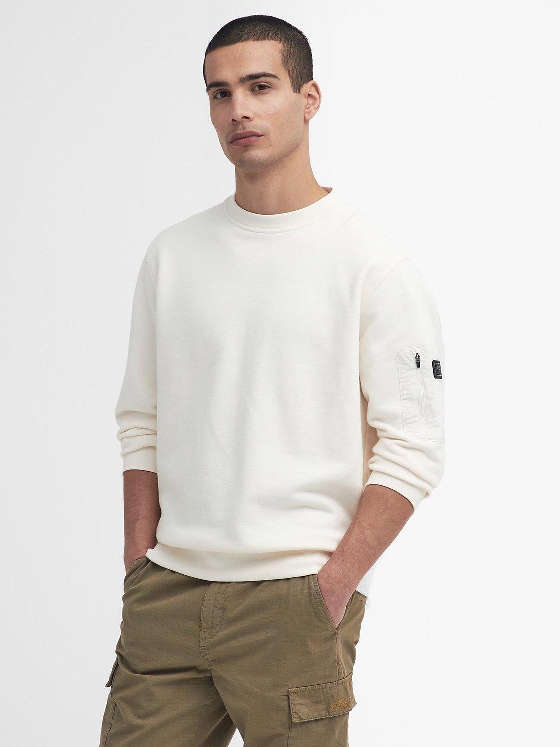 Barbour white jumper clearance