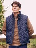 Crew Clothing Quilted Gilet, Navy Blue, Navy Blue
