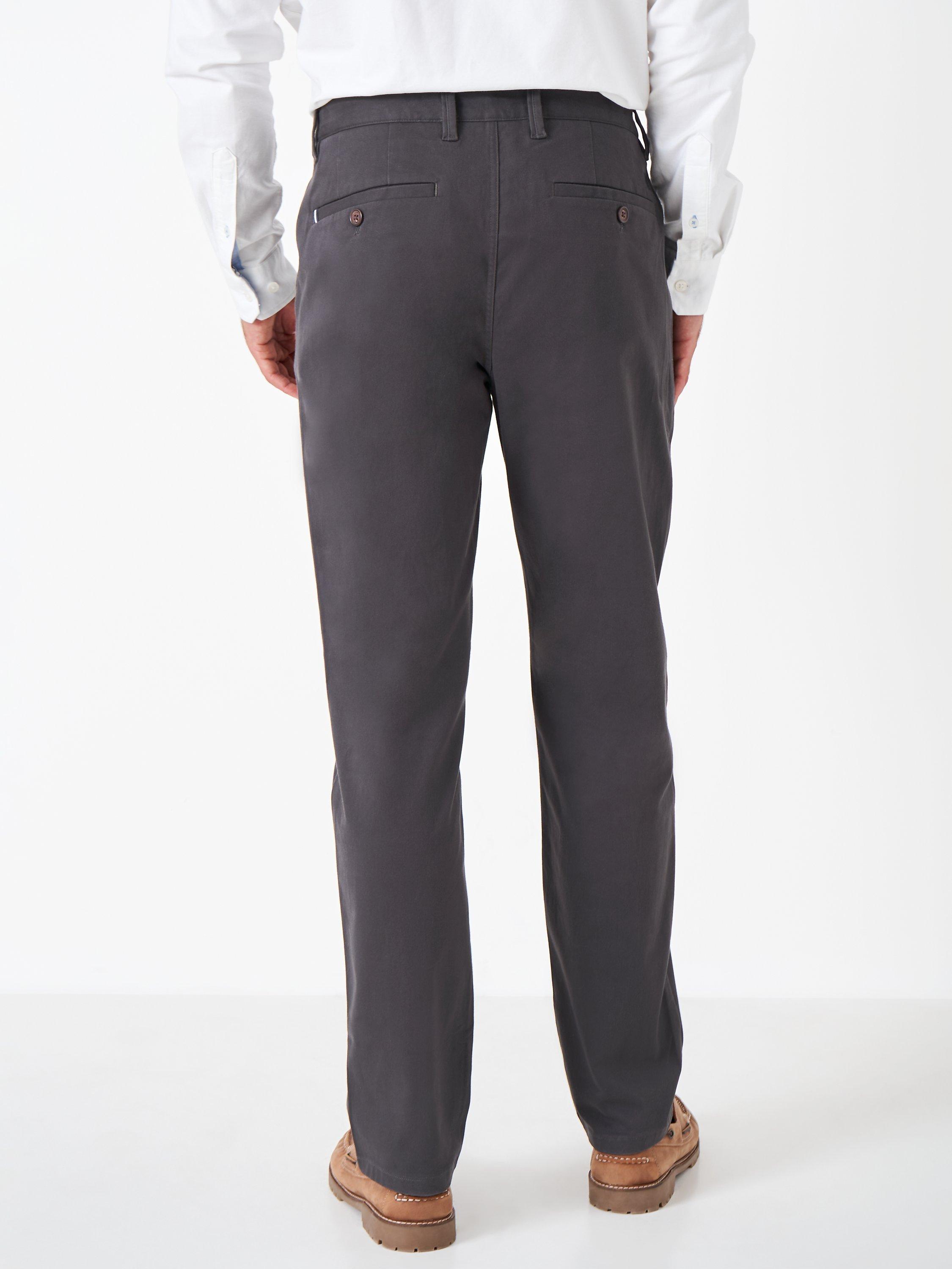 Product image 2 of 5, which shows Crew Clothing Slim Fit Chinos, Charcoal Grey, 32R