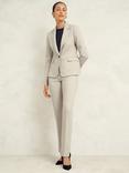 Hobbs Ellen One Button Blazer, Buff Grey