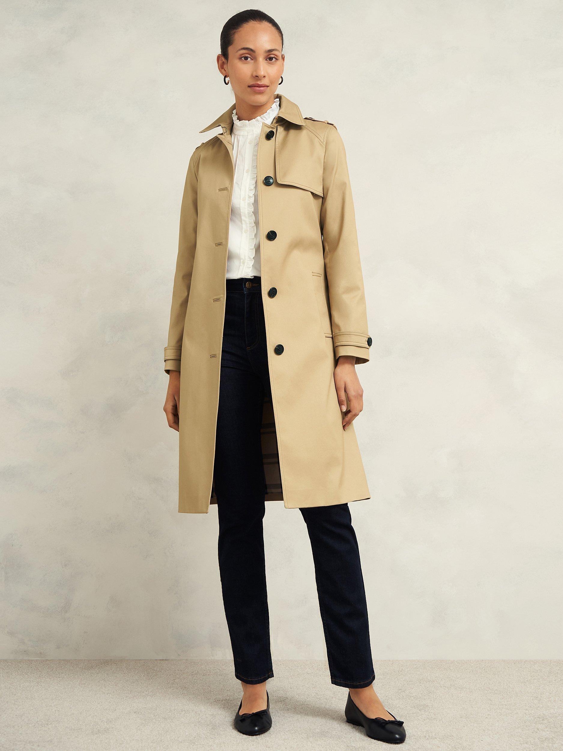 Hobbs Hallie Trench Coat Fawn Beige