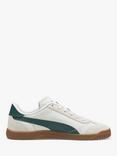 PUMA Club 5v5 Lux Leather Trainers, Off White Green