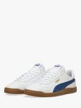 PUMA Club 5v5 Leather Blend Trainers, White Blue