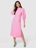 Closet London A-Line Puff Sleeve Dress, Soft Pink