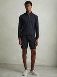 Reiss Illinois Zip Fleece, Navy