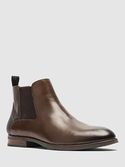 Rodd & Gunn Lyttleton Leather Chelsea Boots - view 2, Teak Multi