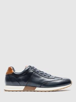 Rodd & Gunn Otago Leather Trainers, Navy