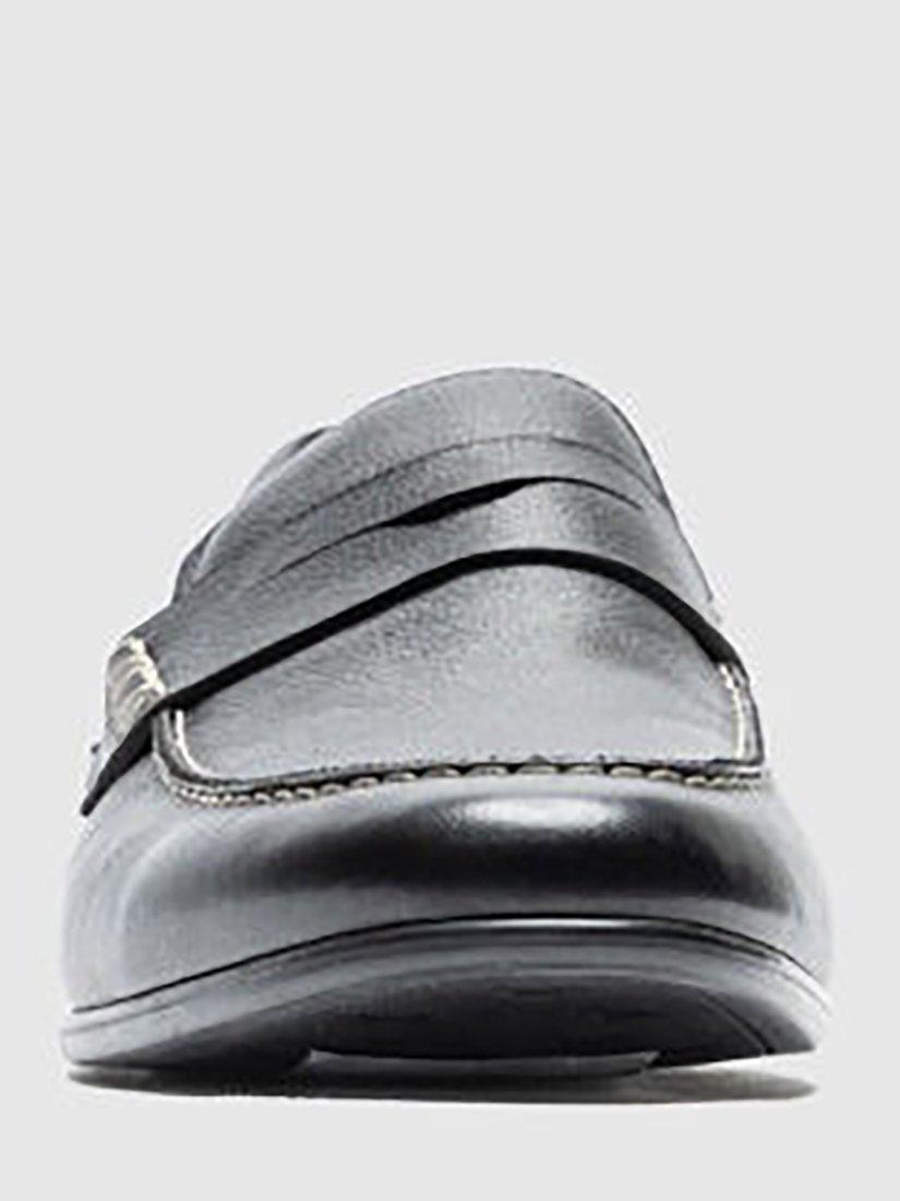 Product image 3 of 6, which shows Rodd & Gunn St James Leather Loafers, Nero, 7