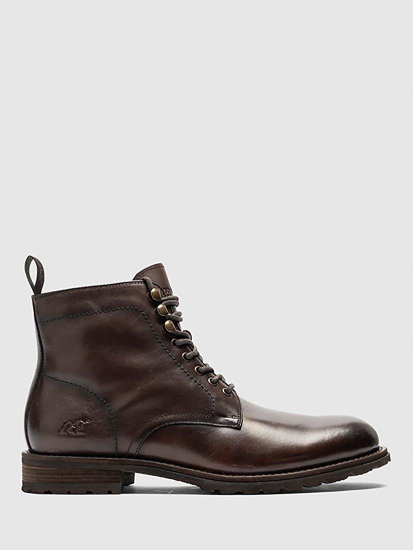 Product image 1 of 8, which shows Rodd & Gunn Franz Leather Military Boots, Testa Di Moro, 10