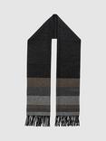 Rodd & Gunn Flaxton Wool Cashmere Blend Scarf, Grigio Multi