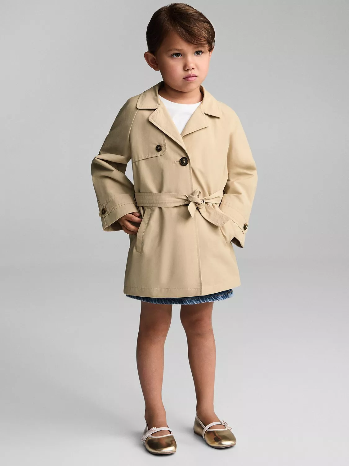 Little girl trench coat deals