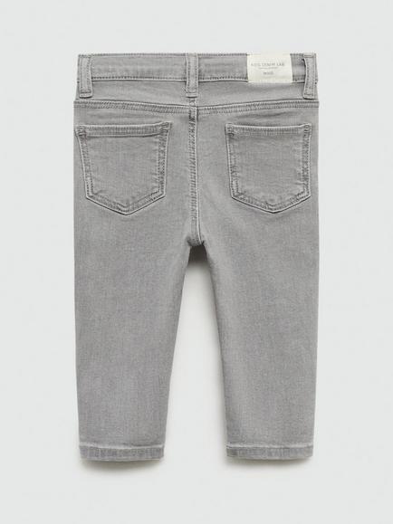 Mango Kids' Lena Regular Fit Jeans, Open Grey - view 2, Open Grey