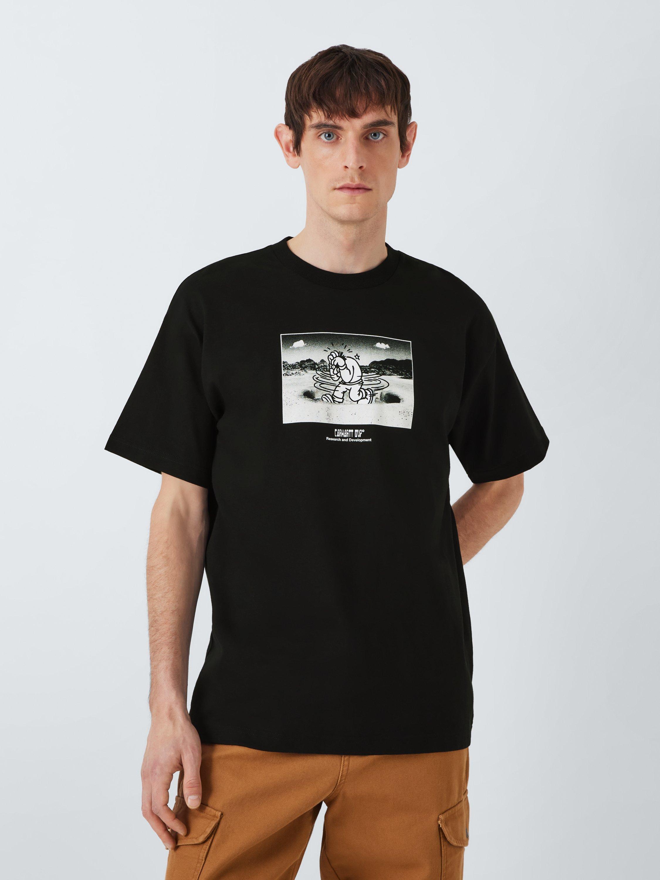 Carhartt WIP Think Tank Organic Cotton Regular Fit Graphic T-Shirt, Black