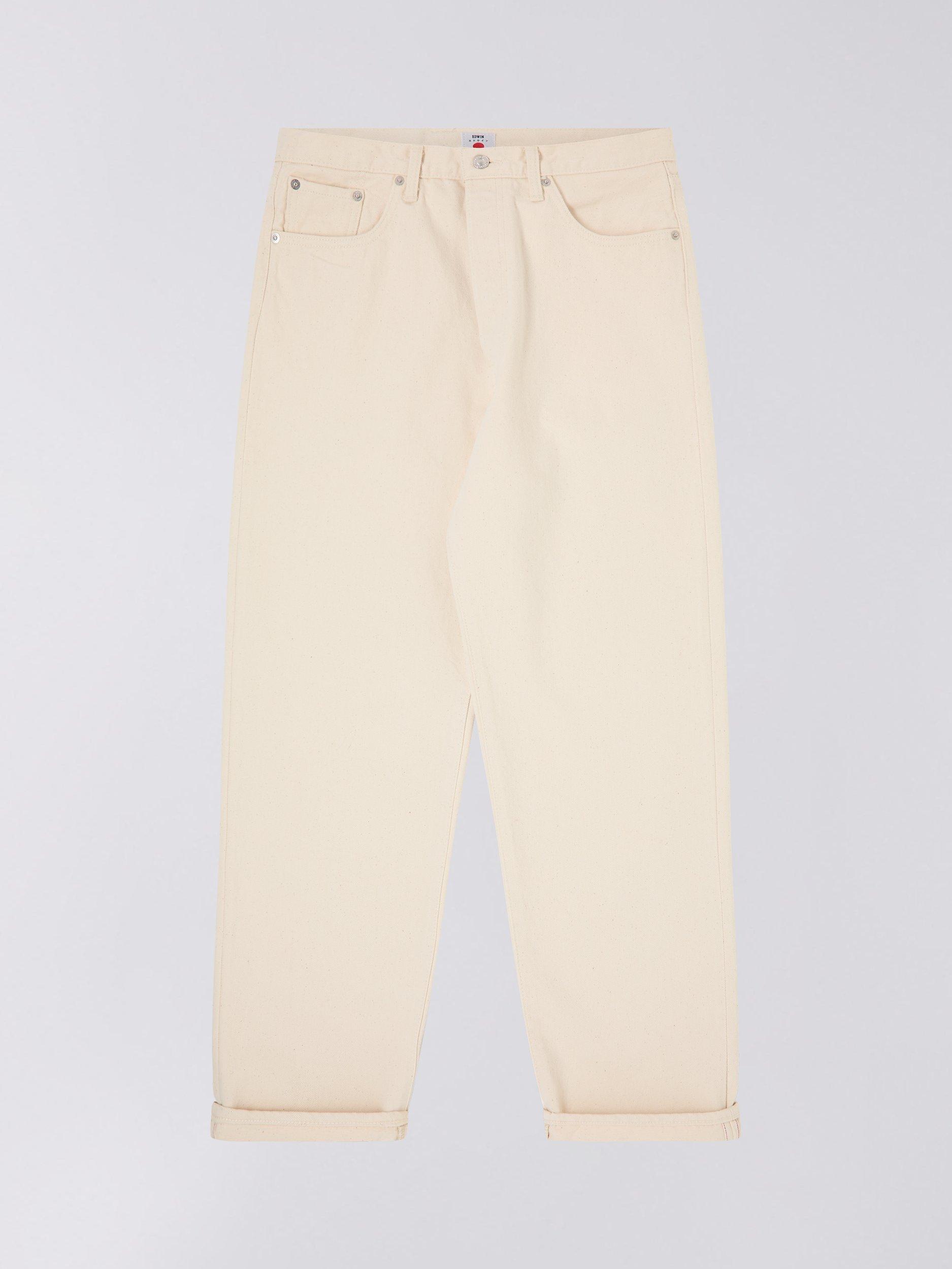 Product image 1 of 2, which shows Edwin Loose Fit Jeans, Natural, 38S