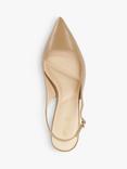 Dune London Compelled Leather Pointed Courts, Caramel