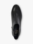 Dune London Perrie Leather Ankle Boots, Black