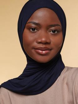 Aab Premium Jersey Hijab, Navy