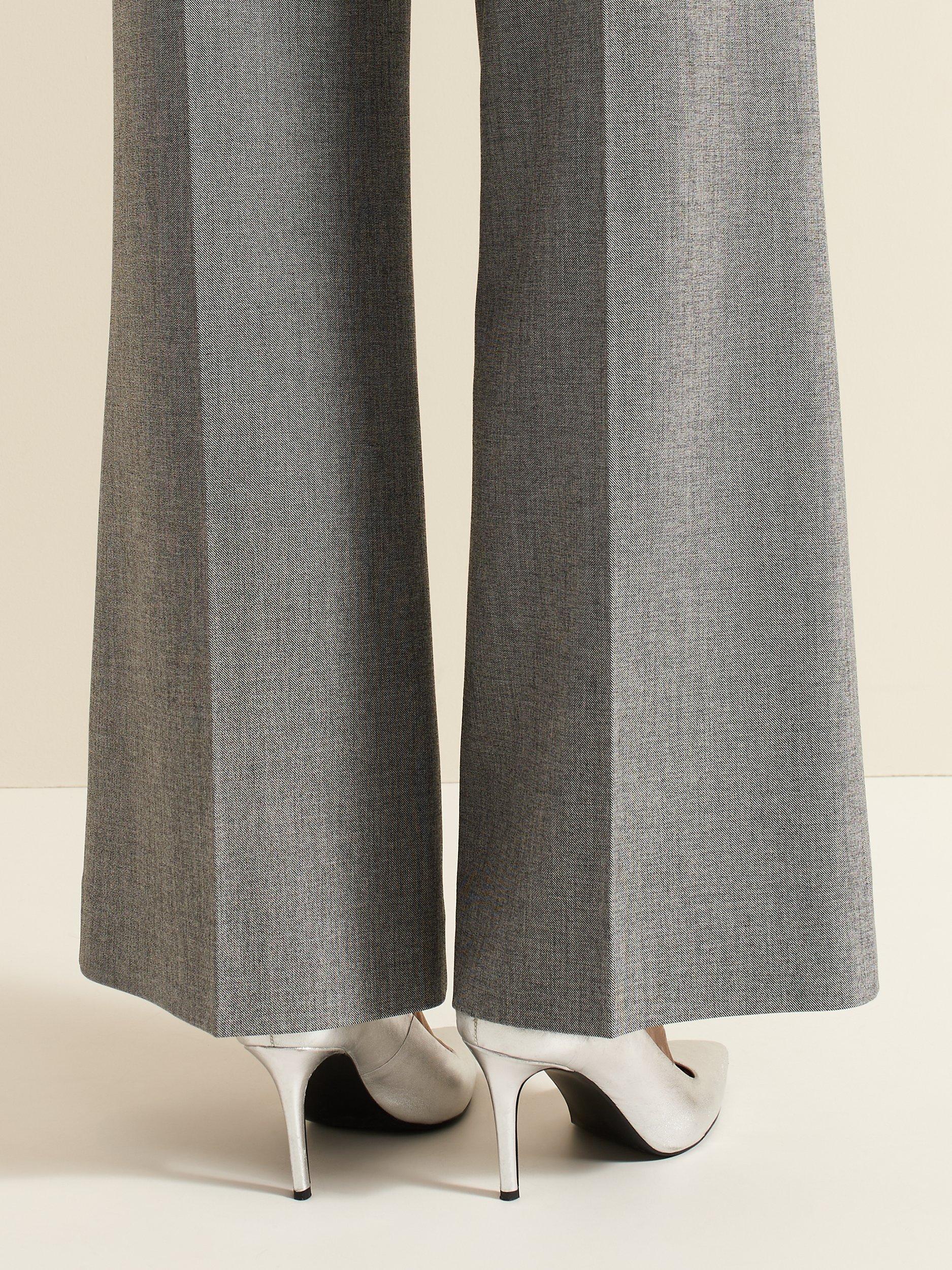 Product image 8 of 8, which shows Phase Eight Metallic Leather Pointed Court Shoes, Silver, EU36