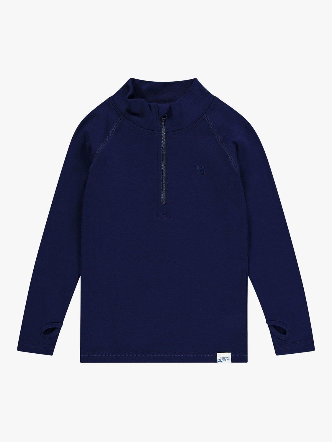 Muddy Puddles Kids Thermal Baselayer Top Navy Blue