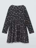 John Lewis ANYDAY Kids' Shooting Star Dress, Charcoal