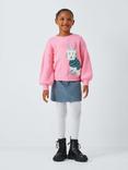 John Lewis Kids' Christmas Sequin Dog Jumper, Pink