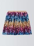 John Lewis Kids' Ombre Sequin Skirt, Multi