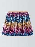 John Lewis Kids' Ombre Sequin Skirt, Multi