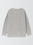 John Lewis Kids' Reindeer Cotton Sweatshirt, Grey