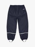 Muddy Puddles Kids' Waterproof Rainy Day Trousers, Navy Blue