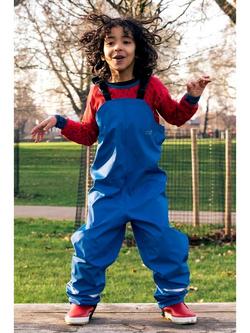 Muddy Puddles Kids' Waterproof Rainy Day Dungarees - view 2, Blue