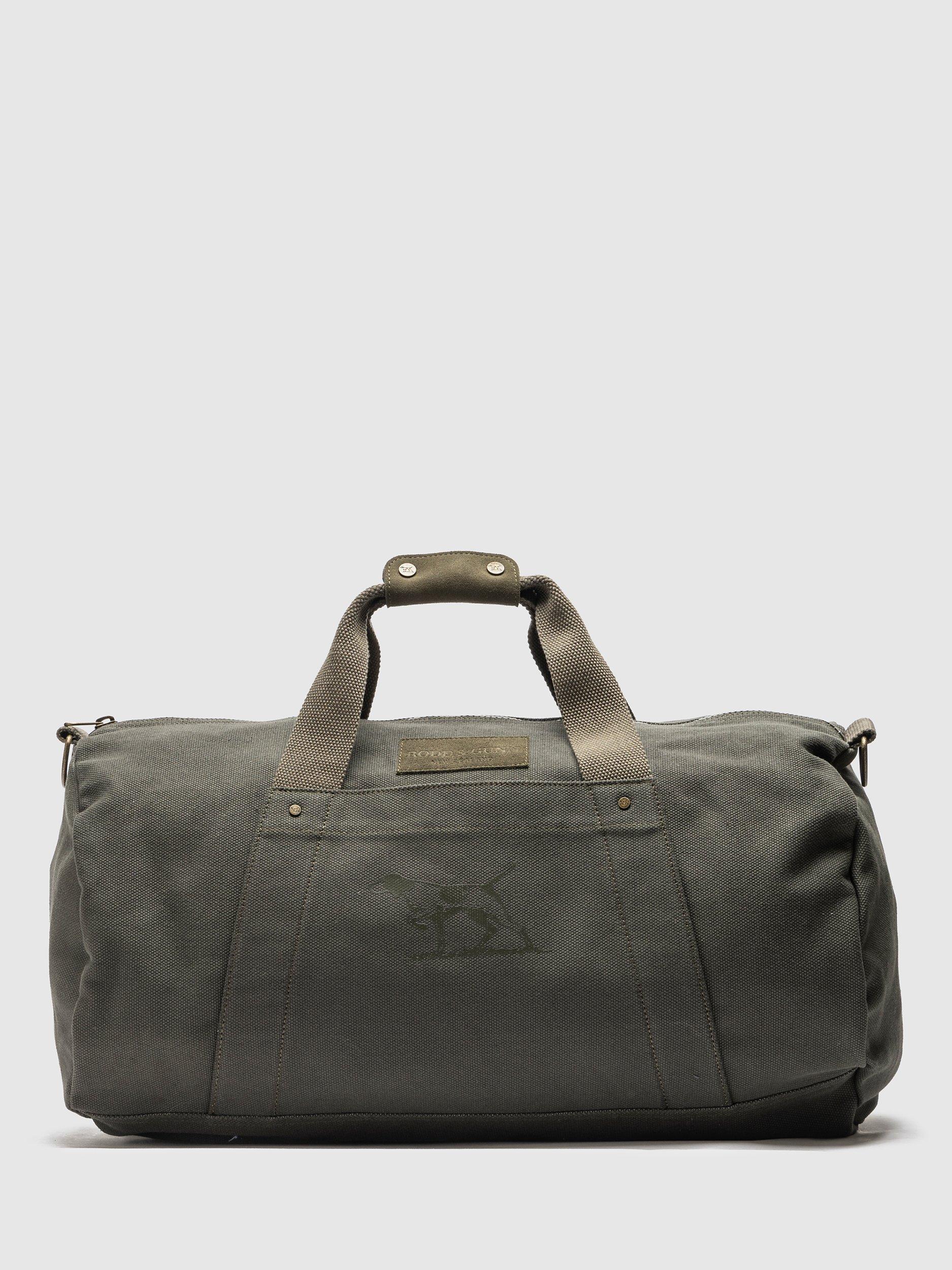 Product image 1 of 4, which shows Rodd & Gunn Ponsonby Road Heavy Canvas Duffle Bag, Forest