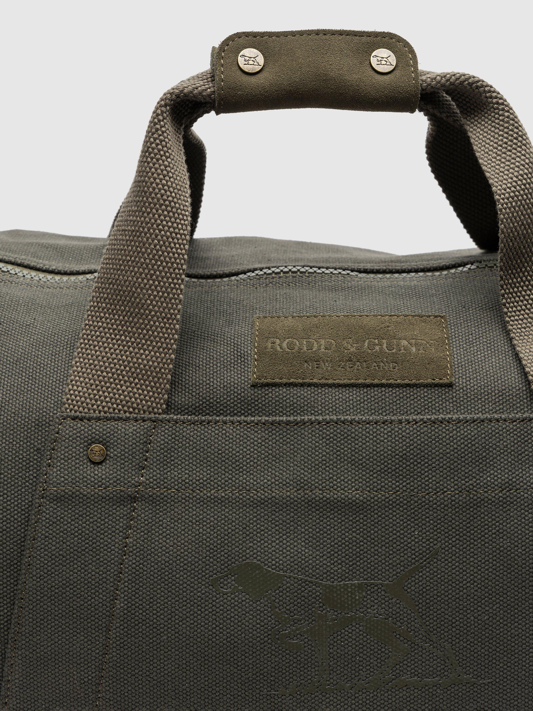 Product image 4 of 4, which shows Rodd & Gunn Ponsonby Road Heavy Canvas Duffle Bag, Forest
