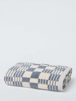 John Lewis Check Towels, Thistle