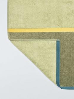 John Lewis Colour Block Towels - view 2, Pistachio