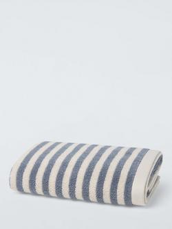 John Lewis Fine Stripe Towels, Thistle