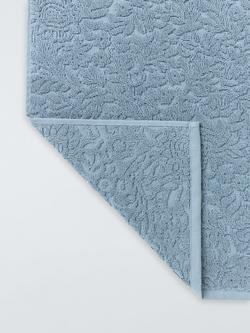 John Lewis Floral Jacquard Towels - view 2, Pacific