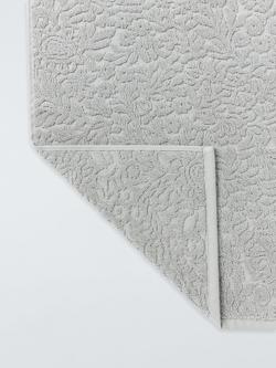 John Lewis Floral Jacquard Towels - view 2, Silver Grey