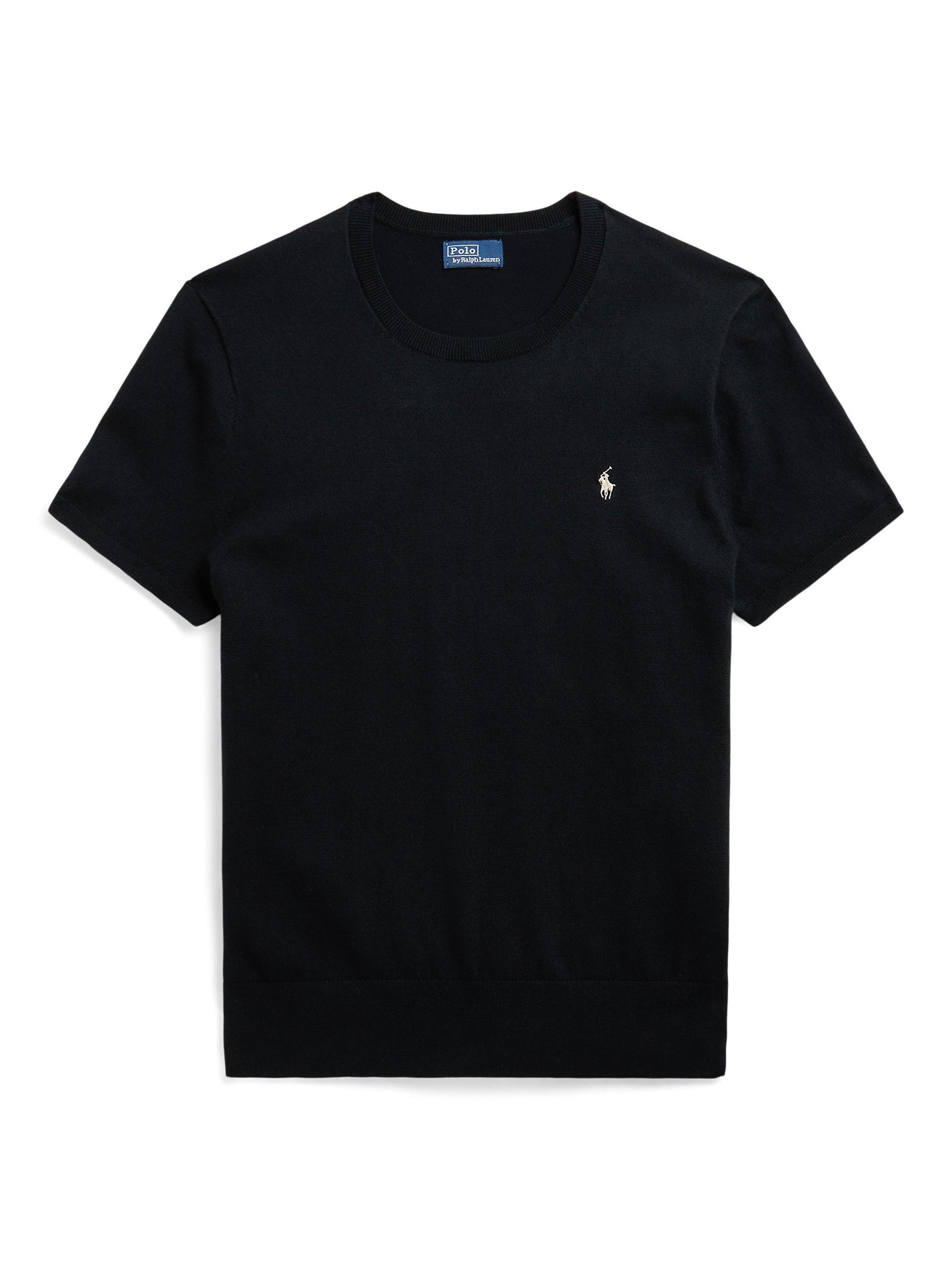 Product image 5 of 5, which shows Polo Ralph Lauren Logo Short Sleeve Jumper, Polo Black, XS