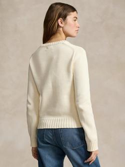 Polo Ralph Lauren USA Flag Jumper, Cream - view 2, Cream