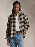 Polo Ralph Lauren Plaid Check Shirt, 1650 Tan/Brown