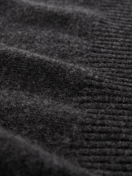 Celtic & Co. Geelong Wool Roll Neck Jumper Dress, Charcoal - view 2, Charcoal