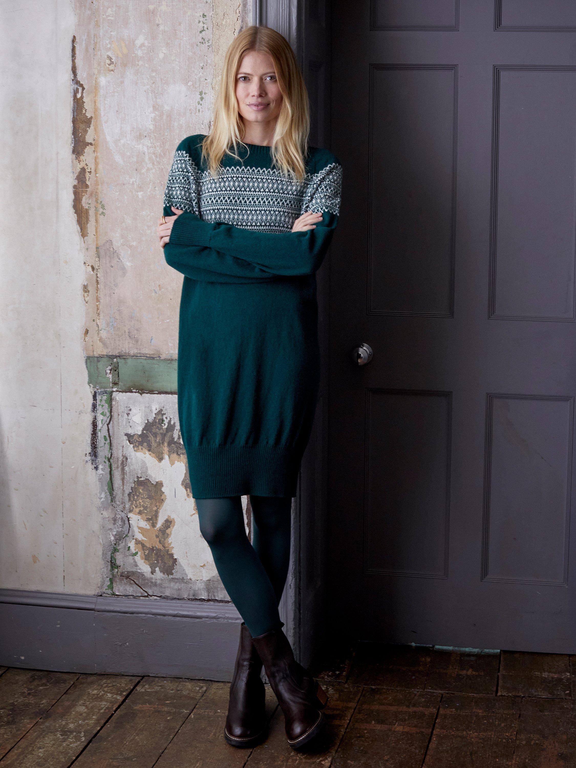 Celtic & Co. Soft Slouchy Jumper Dress, Pine
