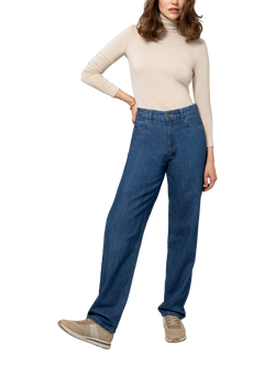 Celtic & Co. Mid Rise Straight Cut Jeans, Indigo, Indigo