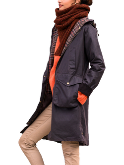 Celtic & Co. Waxed Cotton Overcoat, Dark Brown, Dark Brown