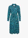 Celtic & Co. Tie Front Midi Dress, Ink Blot